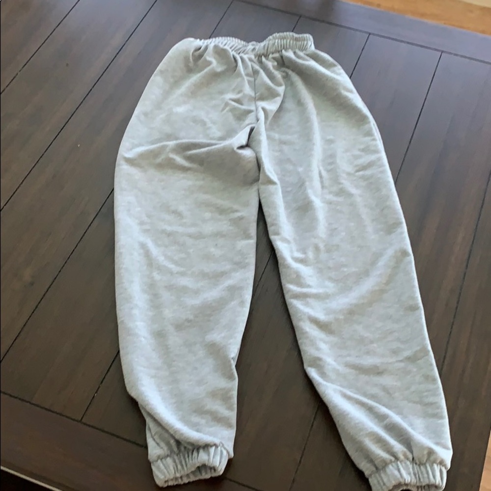 High waisted sweat pants